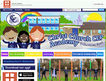 Tablet Screenshot of christchurchfolkestone.com